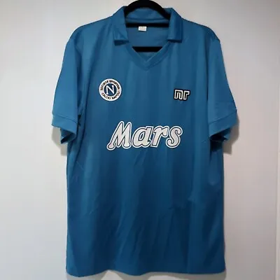 SSC Napoli Diego Maradona #10 Retro Jersey Mens L • $74