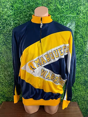 1990's Marquette Warriors Original 1/4 Zip Shooting Shirt Speedline Medium-Large • $300