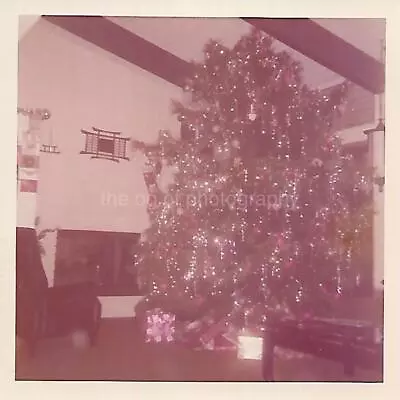 CHRISTMAS TREE Vintage FOUND PHOTOGRAPH Color ORIGINAL Snapshot 312 45 J • $13.10