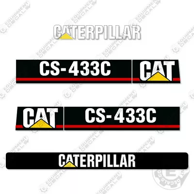 Fits Caterpillar CS433C Vibratory Smooth Drum Roller Decals CS 433 C • $194.95