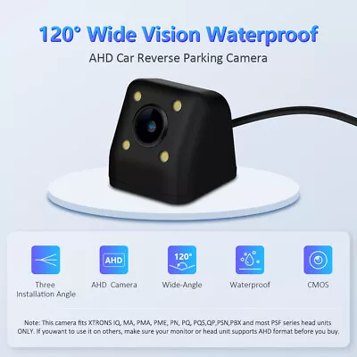 XTRONS AHD 720P Car Parking Reversing Camera Rear View CMOS CAM IP68 Waterproof • £18.79