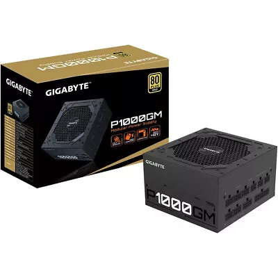 Gigabyte P1000GM 1000W PSU 80 PLUS Gold Fully Modular High-Quality Power Supply • £141.84