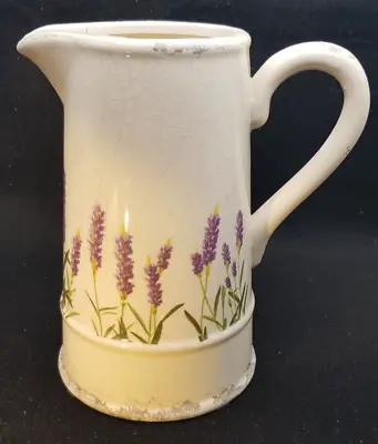 A Reproduction JUG With Lavender Decoration 20 Cm Tall • £9.50