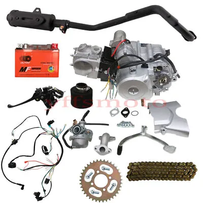 125cc Semi Automatic Engine Motor F Go Kart ATV Quad TRX90 ATC90 ATC70 4 Wheeler • $519.19