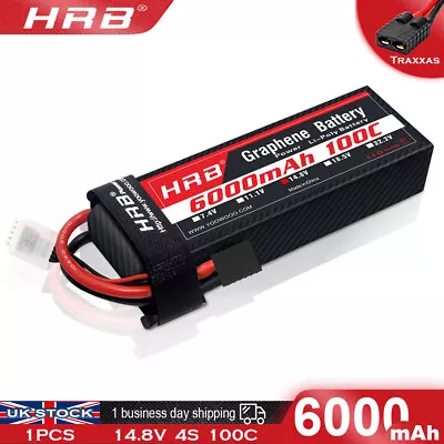 £72.99 • Buy Graphene 14.8V 4S 6000mAh LiPo Battery For Traxxas X-Maxx Maxx V2 UDR Car Truck