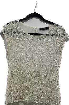 The Limited Women’s Lace Cap Sleeve Top M Vintage • $18