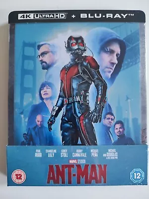 Ant-Man Steelbook 4k UHD & Blu Ray New Sealed UK Edition Marvel Fast Dispatch • £36.95