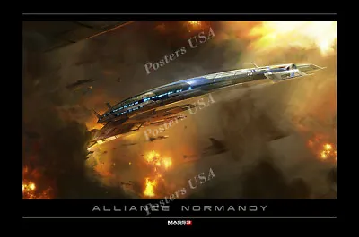 $12.95 • Buy RGC Huge Poster - Mass Effect 3 Alliance Normandy PS4 PS3 XBOX 360 2 - OTH712