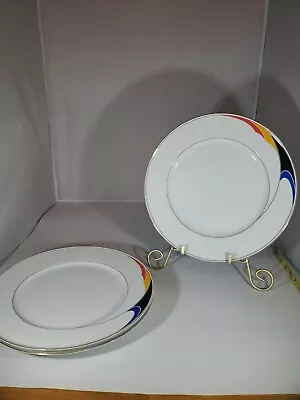 Mikasa RETIRED Color Wave LAF08 Dinner Plates Set Of 3 • $25