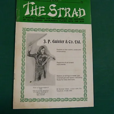 The Strad Magazin May 1972  Johannes Bernadus Cuypers 1810 Violin / Juergen Hess • $8.84