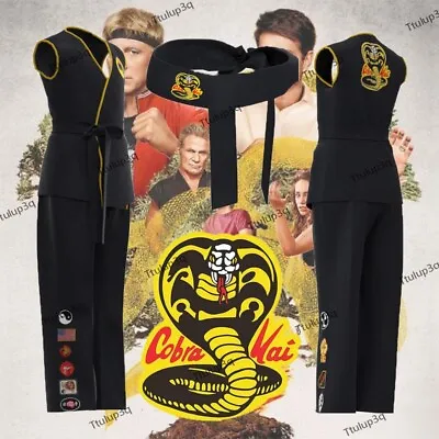 Cobra Kai Karate Costume Fancy Play Costume Adult And Kids Role Play Costumes UK • £15.98