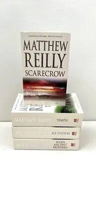 Matthew Reilly X 4 Paperback Books/Ice Station/Scarecrow/Temple/Action/Thriller • $34.50