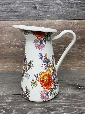 Mackenzie-Childs Flower Market White 8.25” Medium Pitcher • $89.98