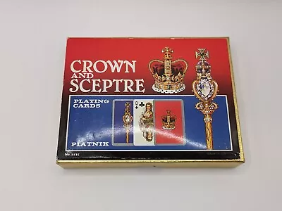 VINTAGE CROWN AND SCEPTRE PIATNIK No 2135 Double Deck Playing Cards COMPLETE! • $6.99