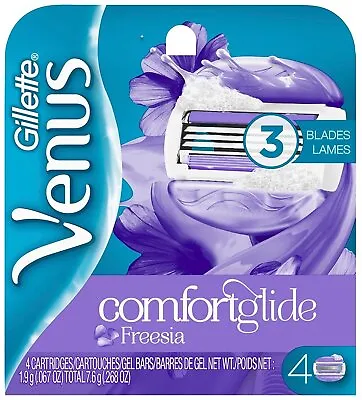 Gillette Venus Breeze Women Razor Blades Cartridge Comfort Glide Smooth 4 Ct • $23.08
