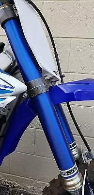 Fork Skins Graphics Blue Brushed Aluminum Covers Yamaha YZ 250F 450F 125 250 X  • $29