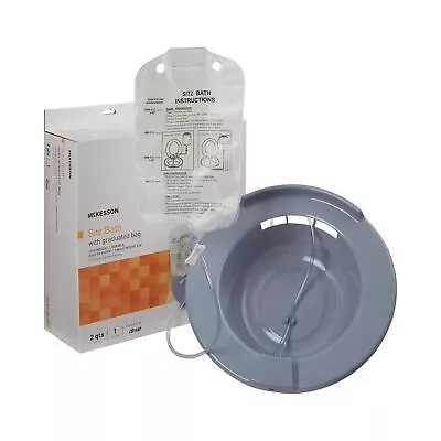 McKesson Sitz Bath Graduated 500 ML Increments Up To 2000 ML Gray • $22.56