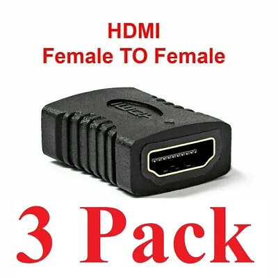 3X HDMI Female To Female Coupler Connector Extender Adapter Cable HDTV 1080P 4K • $2.24