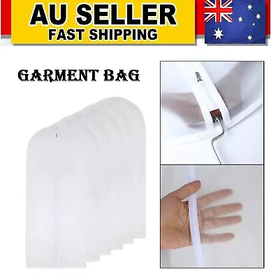 Hanging Garment Bag Dustproof Clothes Jacket Suit Storage Bags Bathroom Tool AUS • $7.99