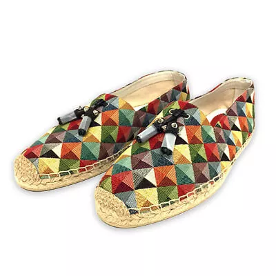 CHRISTIAN LOUBOUTIN Men Espadrille Stud Tassel EU43 070 6104768 • $125