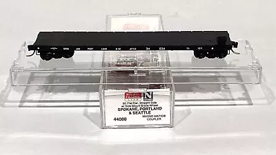 Micro Trains N Scale NIB Spokane Portland & Seattle Railroad 50’ Flat Car • $19.95