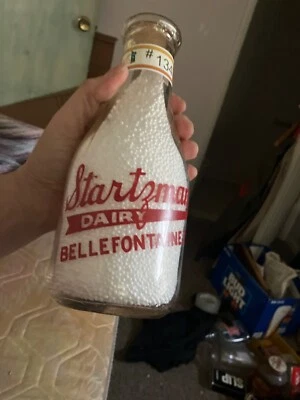 $39.99 • Buy Rare Startzman Quart Dairy Bottle. Bellefontaine Ohio Vgc