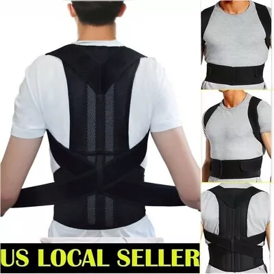 Waist Support Belt Lumbar Back Brace For Men Women Heavy Work Pain Relief Corset • $19.98