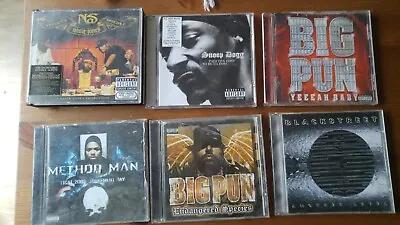 Rap Hip Hop Cd Job Lot BIG PUN NAS SNOOP DOG METHOD MAN • £24.99