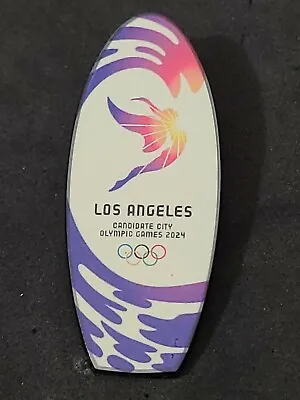 2024 / 2028 Los Angeles Olympic Bid Pin Rare Wave Surf Board Pin! • $149.99