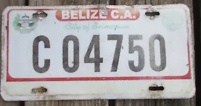 BELMOPAN BELIZE Expired 2010 Series Plexiglass License Plate - C-04750 • $29.99