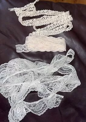 Vintage Lace Various About 10yds. Crocheted Beige Granny Core Sewing Crafts  • $12.99