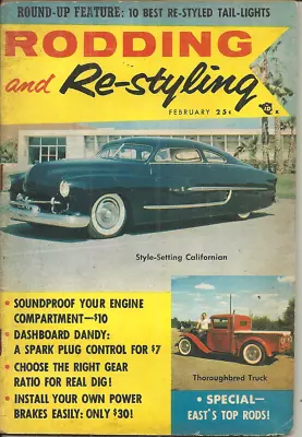 RODDING AND RE-STYLING - Febr 1957 - 1934 3-WINDOW FORD 1950 FORD CLUB COUPE • $11.98