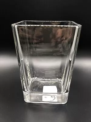 £19.77 • Buy Cube Vase Libbey Glass Rectangular Clear Flower Arrangement Decor 6  Party Fun 