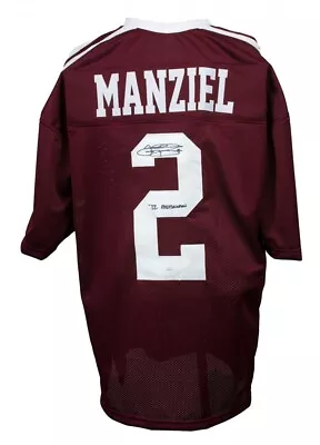 Johnny Manziel Signed Texas A&M Aggies Jersey Inscribed  '12 Heisman  (JSA COA) • $65