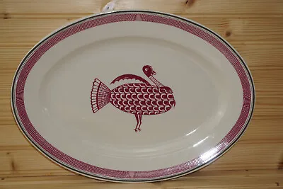Pipestone Ancient Mimbreno Indian Santa Fe Dining Car Turkey Platter #1  (S31) • $88.88