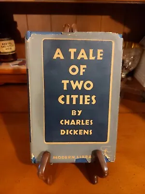 A Tale Of Two Cities ~Charles Dickens Modern Library Edition Dust Jacket 1900s • £80.32