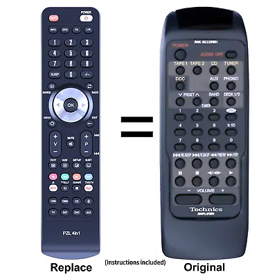 New RAK-SU180WH Replacement Remote Control For Technics SL-PG460A • $34.60