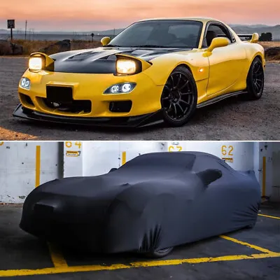 Car Cover Stain Stretch Dust-proof Protection Custom Black For MAZDA RX-7 RX-8 • $159.11