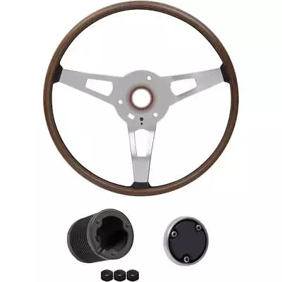 1971 Mopar E-Body Wood Grain Rim Blow Steering Wheel Kit • $745.09