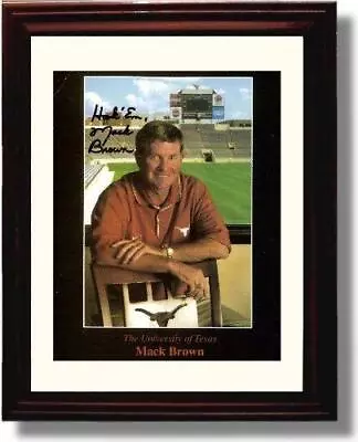 Framed 8x10 Mack Brown - Texas Longhorns - Autograph Promo Print • $14.99