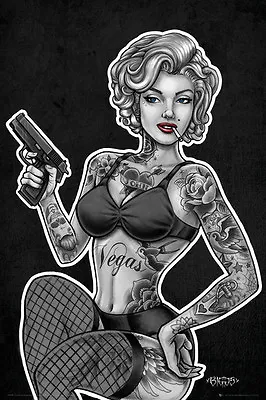 Biggs - Inked And Armed Marilyn Monroe POSTER 61x91cm NEW * Tattooed Babe Art • $8.32