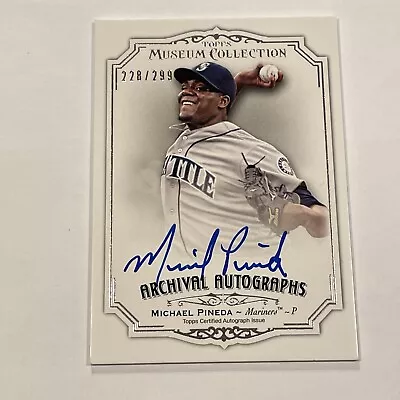 2012 Topps Museum Collection Archival Auto /299 Michael Pineda #AA-MP2 Mariners • $3.99