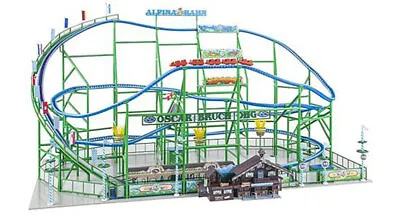 FALLER Alpina-Bahn Rollercoaster Fairground Model Kit W Motor VI HO Gauge 140410 • £301.85