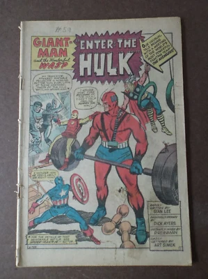 $3 • Buy Tales To Astonish 59 1964 Giant Man Vs Hulk Classic Coverless But Complete