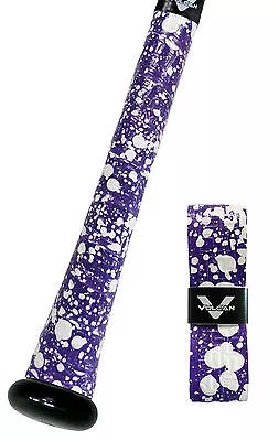 Vulcan Advanced Polymer Bat Grips - Ultralight 0.50 Mm - Purple Splatter • $10.99