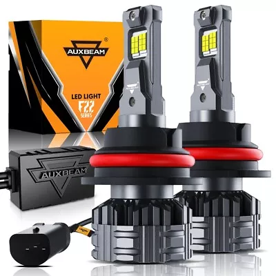 AUXBEAM 9007 LED Headlights Conversion Kit 110W Dual Beam Canbus Decoders Bright • $63.99
