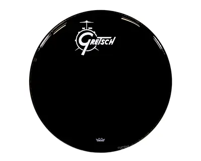 Gretsch Logo Ebony 20  Bass Drum Head • $57