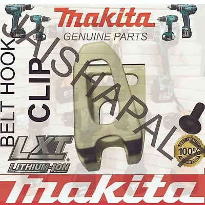 Makita 18V 14.4v Lxt Impact Driver Belt Hook Clip BTD140 Bhp451 Dtd146 Btd146 • £3.20