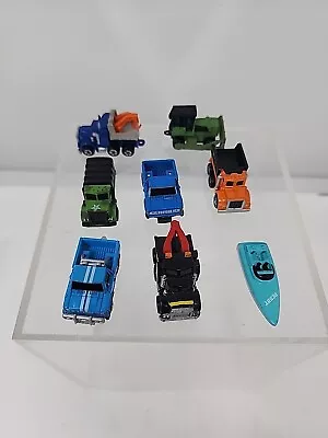 Galoob Vintage Micro Machines Truck Bulldozer & Boat - Lot Of 8 • $20