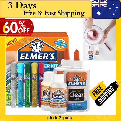 $53.63 • Buy Slime Starter Kit Elmer S Glue Glitter Elmers Kid Pack Magical Liquid Activator